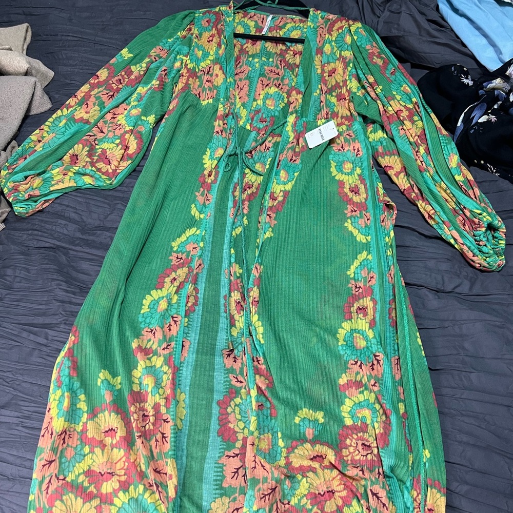 Free people tunic ties in front